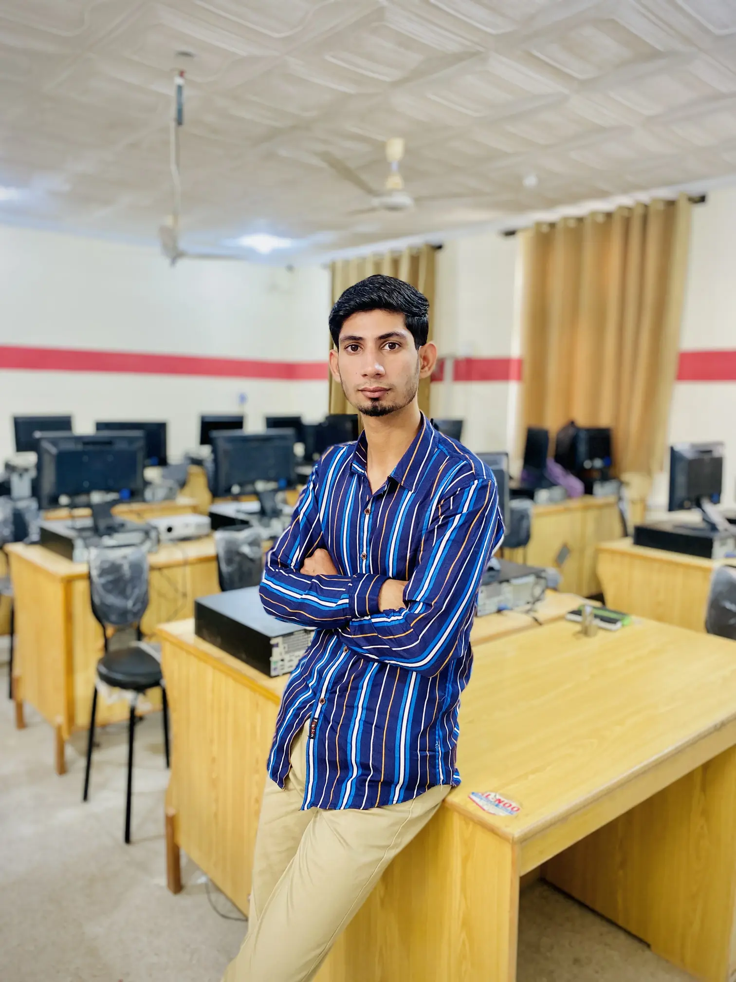 Afnan in computer labs